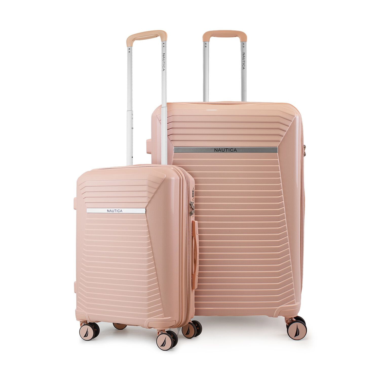 Pack 2 Maletas Nautica Niza Cabina 10kg Y Grande 23kg Rosa image number 0.0