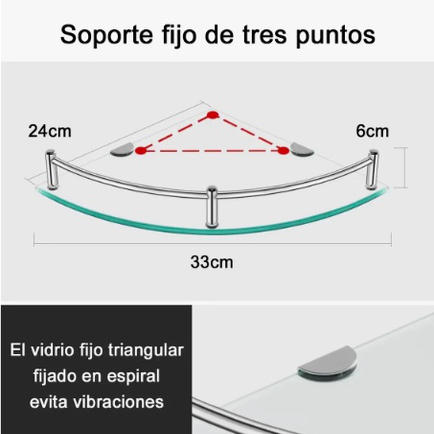Repisas Esquineras De Vidrio image number 1.0