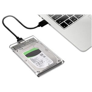 Cofre Case Transparente Disco Duro Sata2.5 Usb3.0