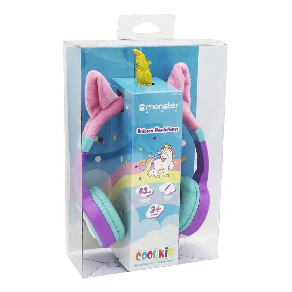 Audifonos Para Ni&ntilde;a Morados Monster Unicornio Ck01m image number 4.0