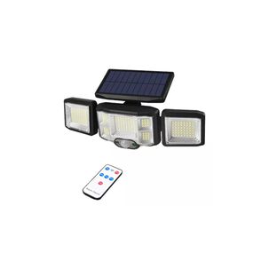 Lampara Panel Solar Sensor Movimiento Control Remoto Jardín