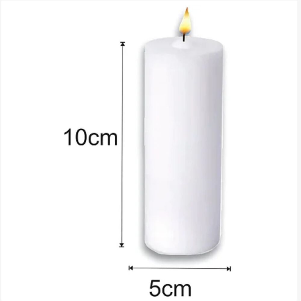 Pack Velas Blancos 10 X 5 Cm image number 3.0