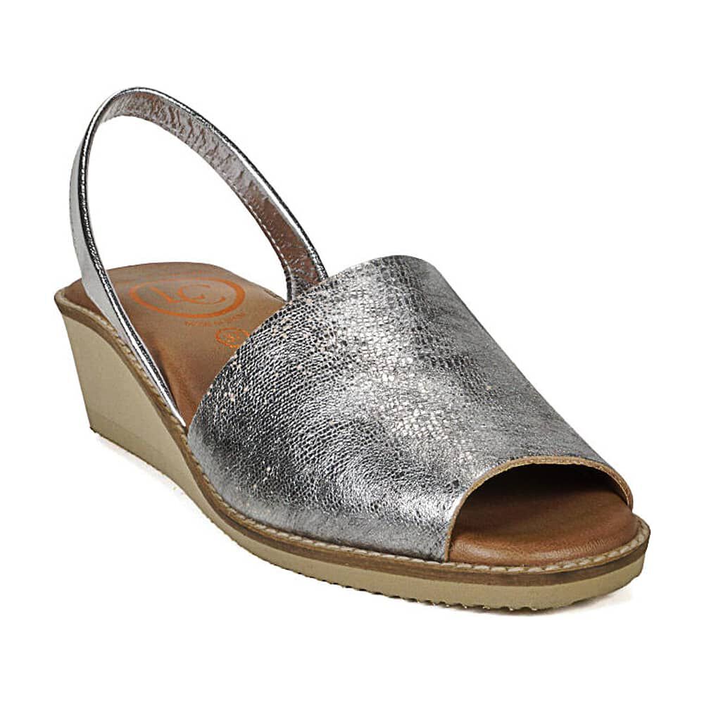 Sandalia Cuero Anika Plateado image number 3.0