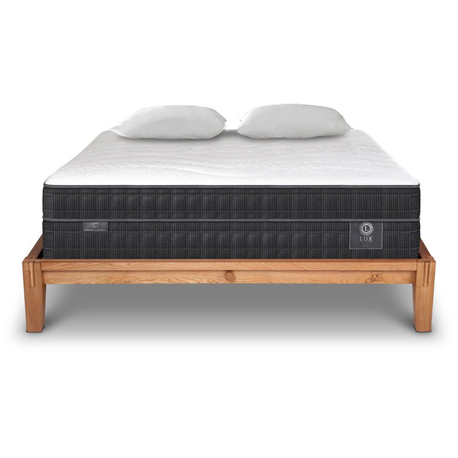 Cama Europea Cic Lux / 2 Plazas / Base Normal + Almohadas image number 0.0