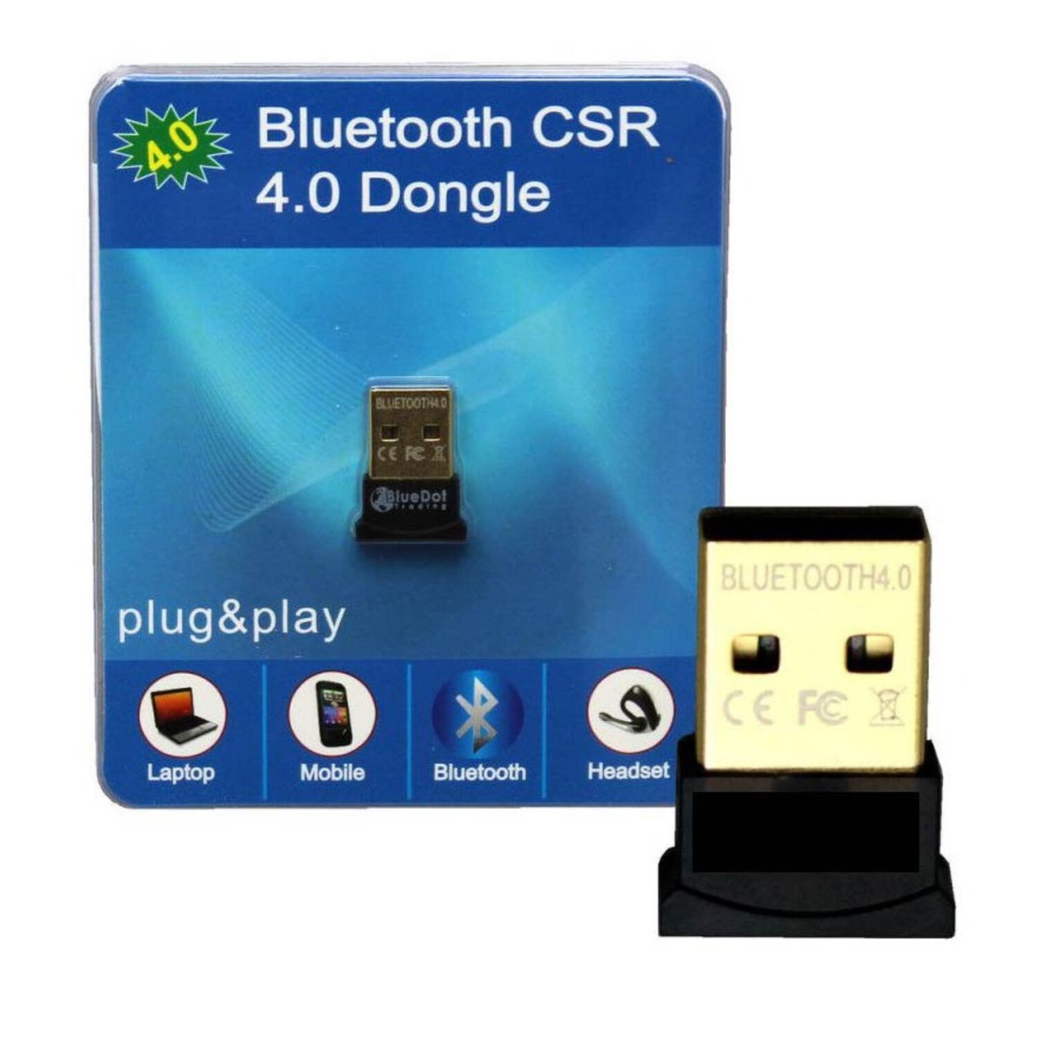 Adaptador Inalambrico Conector Usb Dongle Bluetooth 4.0 image number 4.0