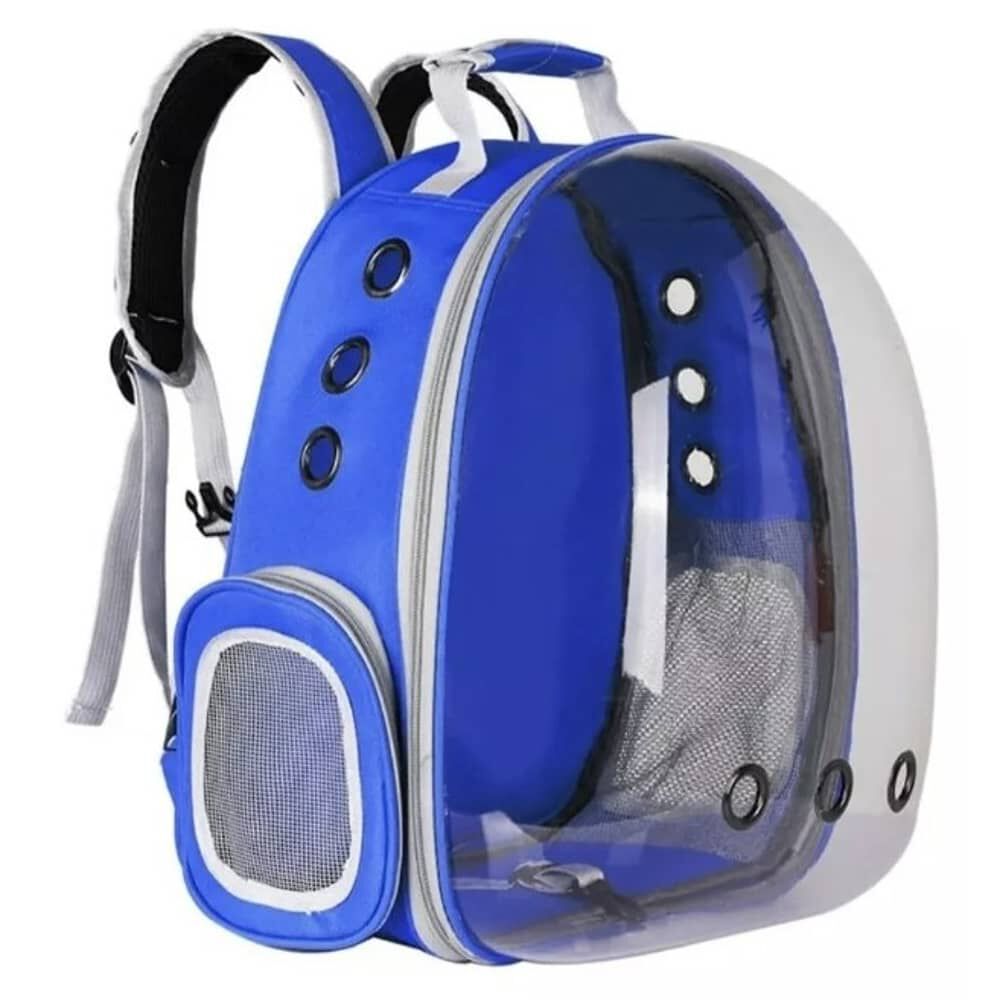 Mochila Bolso Transparente Mascota Perro Y Gato - Goodguau Color Azul image number 0.0