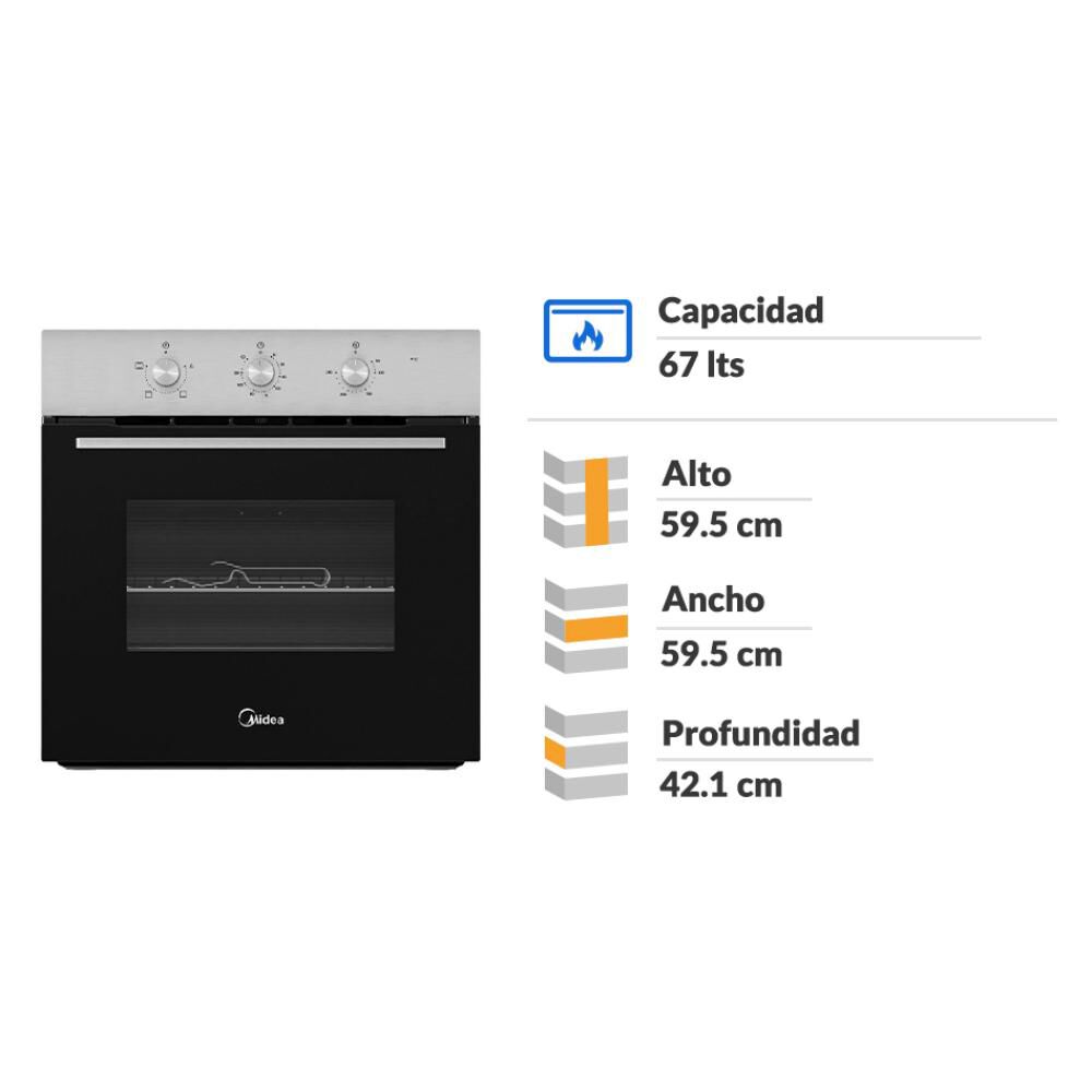 Horno Empotrado Midea Mbog1tam-40ecbs / 67 Litros image number 1.0