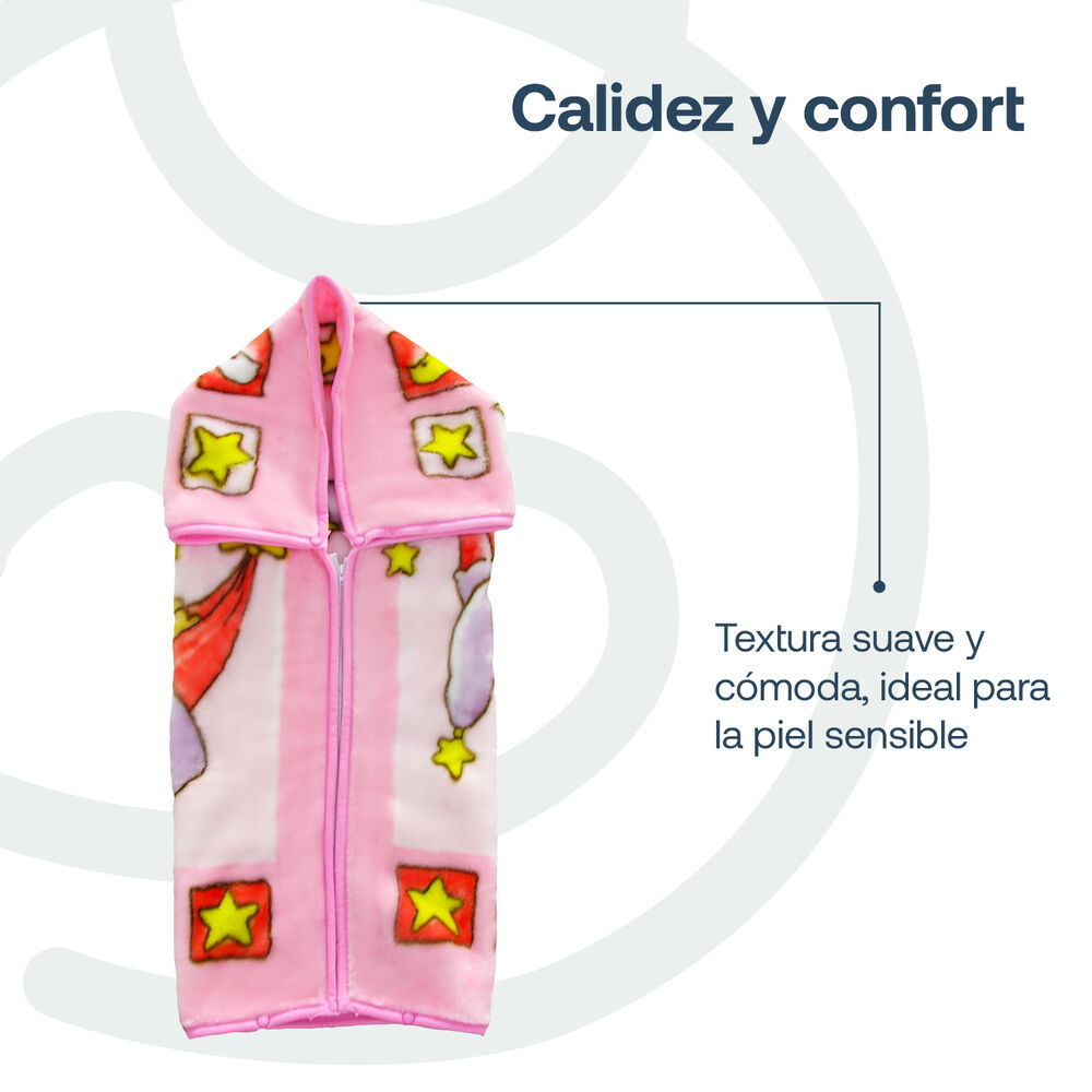 Saco Con Broche Oso Rosa Bebesit image number 3.0