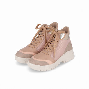 Zapatilla Mujer 2 Lana Rosa/dorado Piccadilly