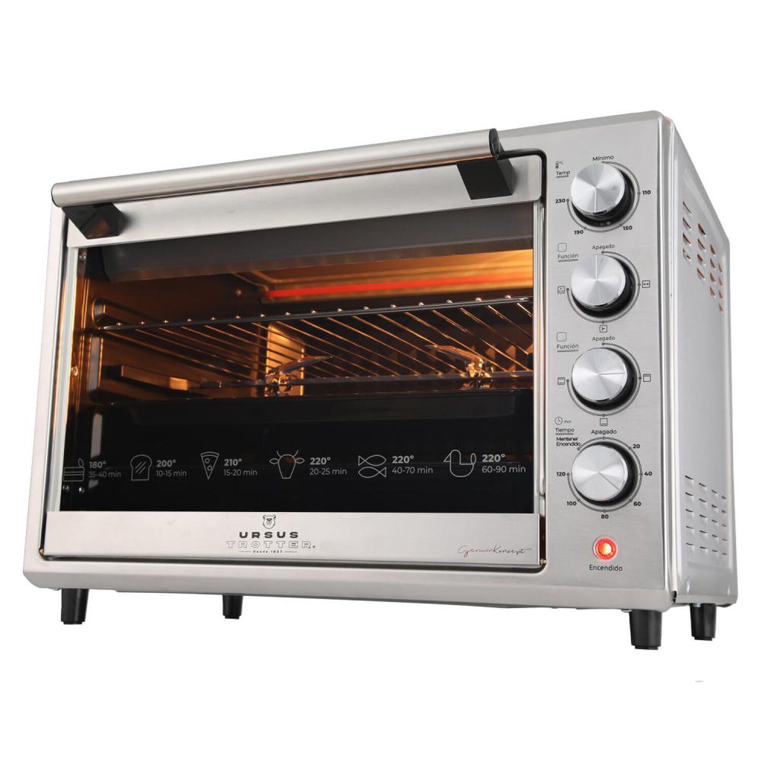 Horno El&eacute;ctrico Ursus Trotter UT-Backofen Pro-i 48l / 48 Litros / 1800W image number 3.0