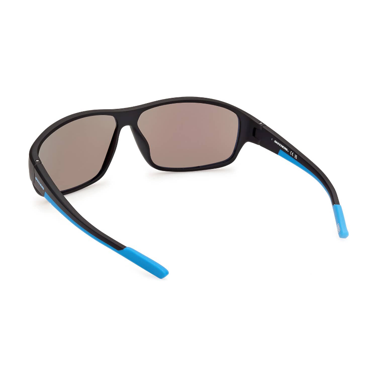 Lentes De Sol Negro Mate Espejados Skechers image number 3.0