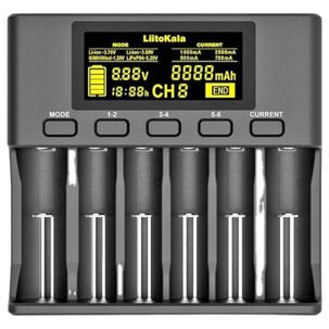 Cargador De Pilas Universal Carga Rápida Para 6 Pilas Tl110