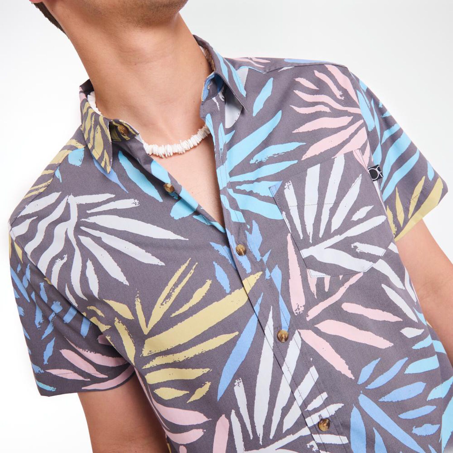 Camisa Estampada Manga Corta Hombre Ocean Pacific image number 4.0