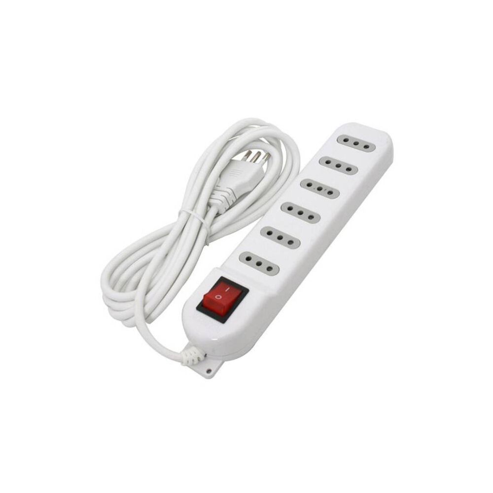 Zapatilla Alargador 3mt 6 Entradas Blanco Macrotel image number 2.0