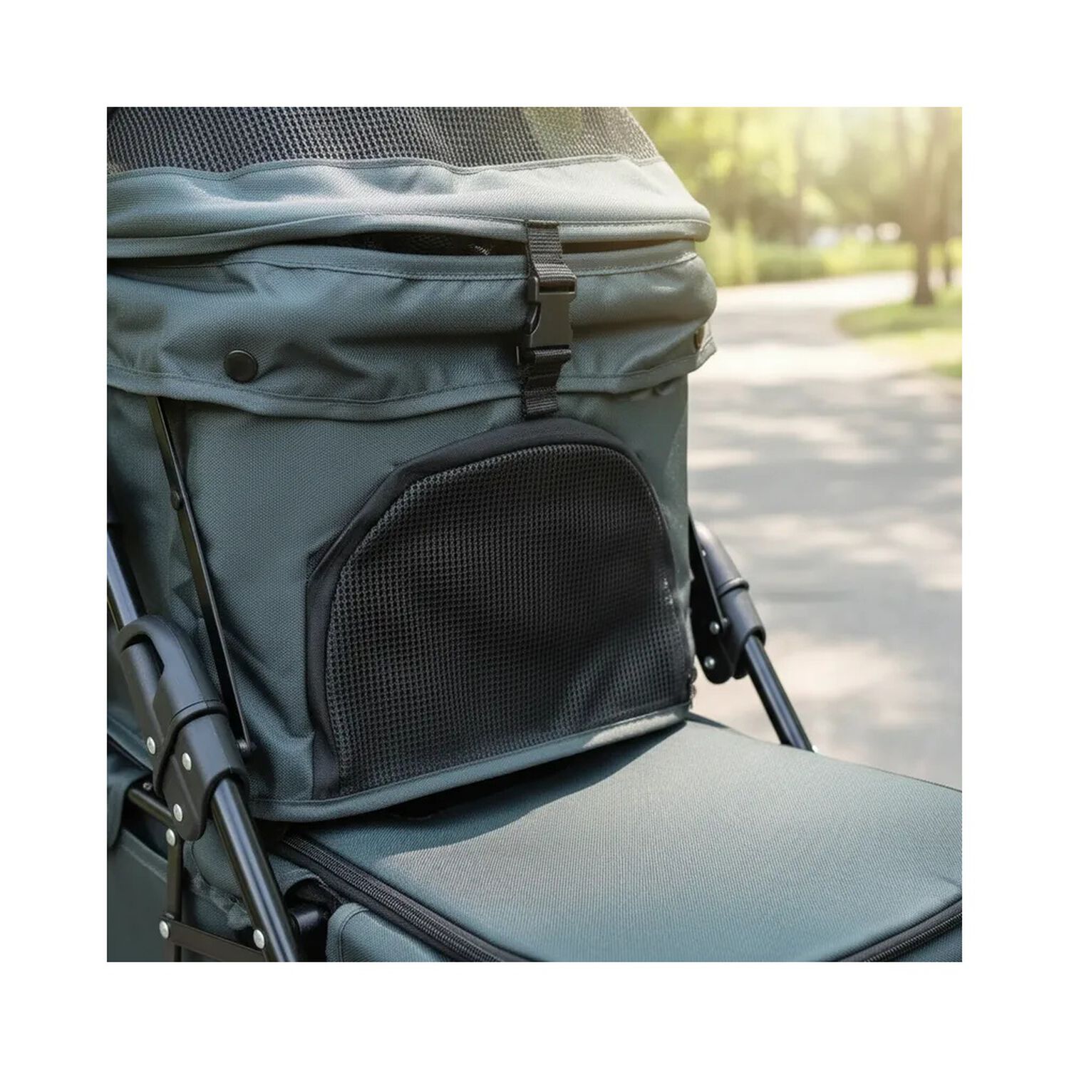 Coche Mascotas Duopet Doble Gris image number 3.0