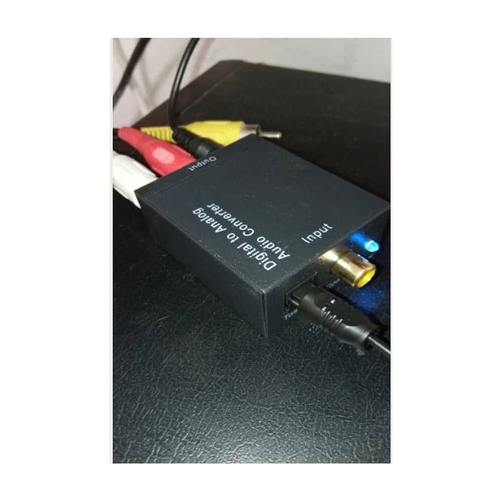 Adaptador Optico A Rca Convertidor Audio Optico Para Tv Amplificador Conversor Rca A Optical image number 6.0
