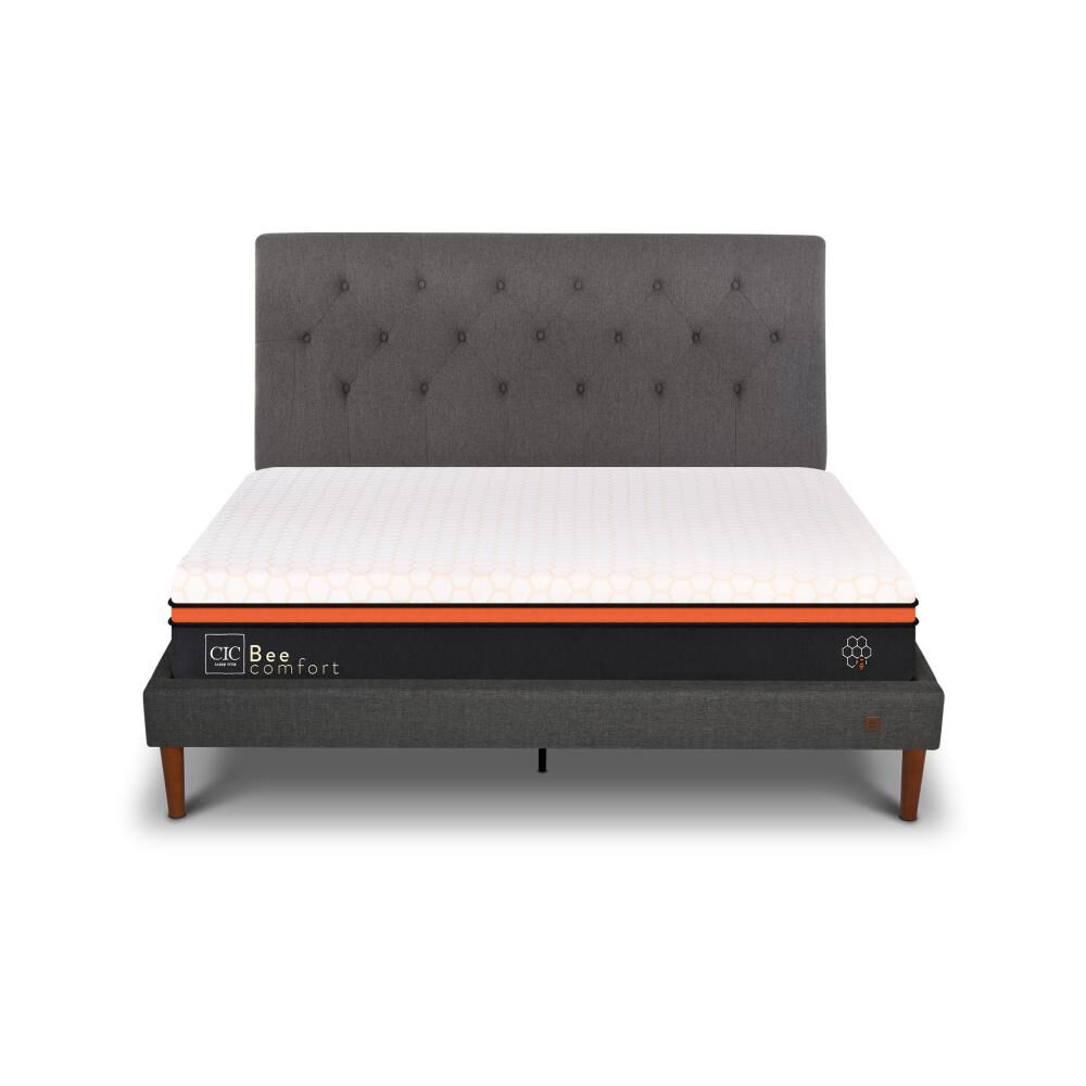 Cama Europea Cic Bee Comfort / 2 Plazas / Base Normal + Respaldo image number 0.0