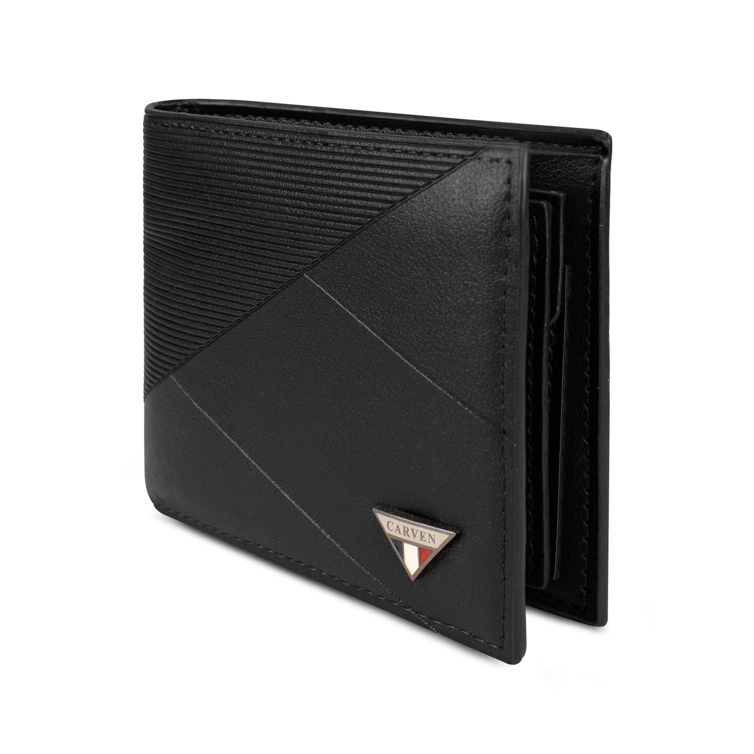 Billetera Hombre Enzo Negra Con Monedero Carven Paris image number 3.0