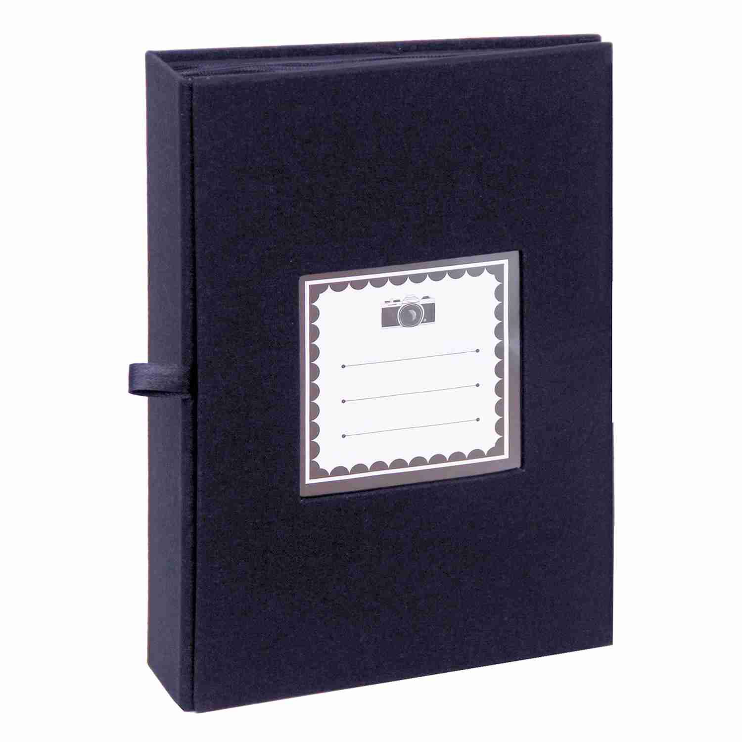 Album Hojas Negras Con Tapa De Tela Azul Para Ensobrar 15x21 Cm / 100f Vgo image number 0.0