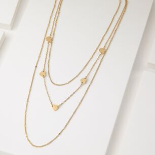 Collar Doble 19v69 Italia Dorado Mujer Stne112