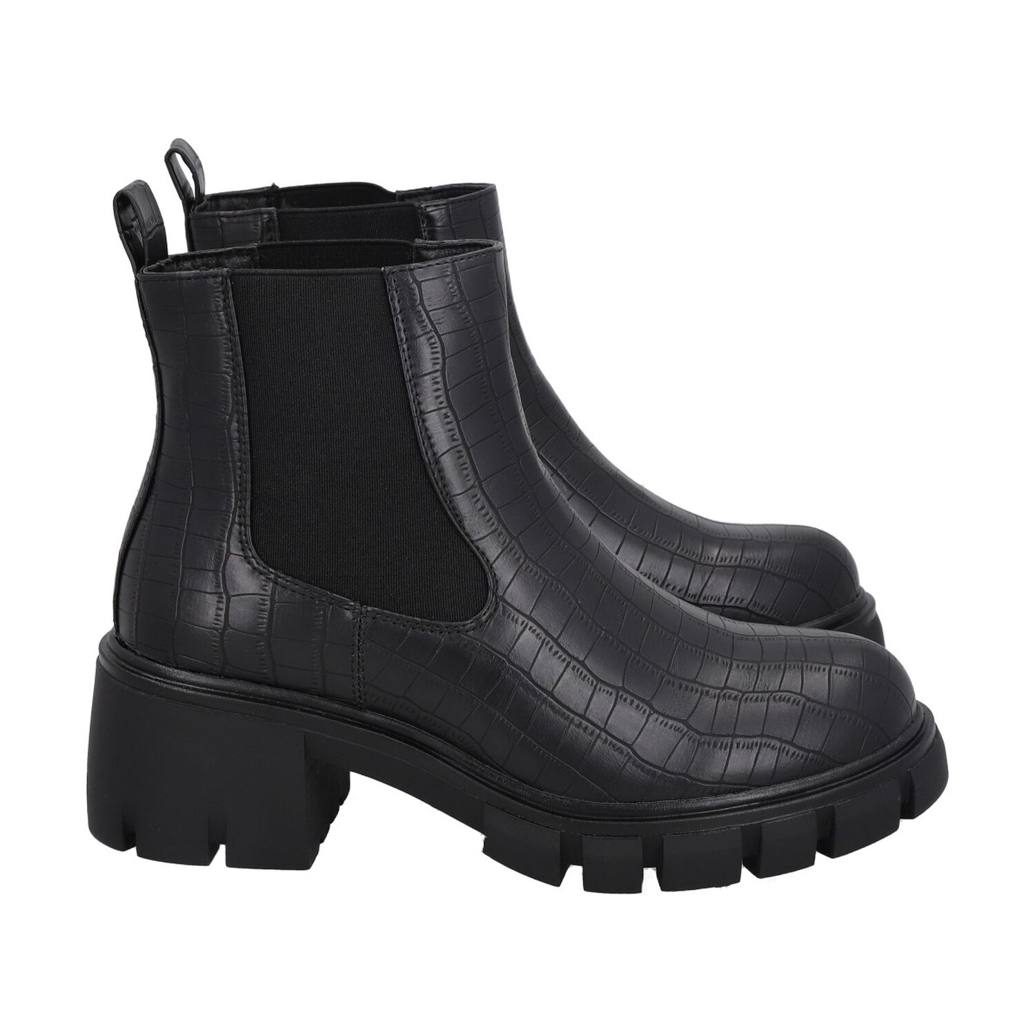Botin Casual Mujer Negro Plataforma Dona Police image number 4.0