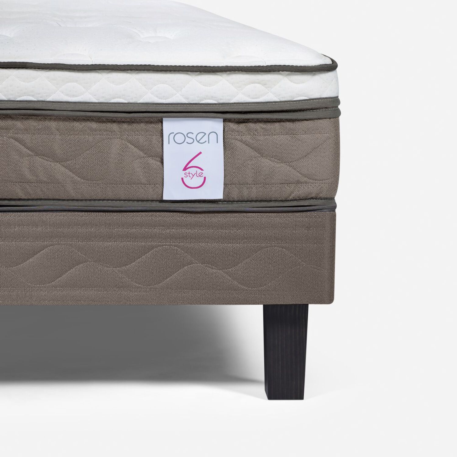 Cama Europea Rosen New Style 6 / 2 Plazas / Base Dividida + Set De Maderas Milan image number 4.0