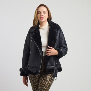 Chaqueta Aviadora Bonded Cuello Camisero Mujer Kimera