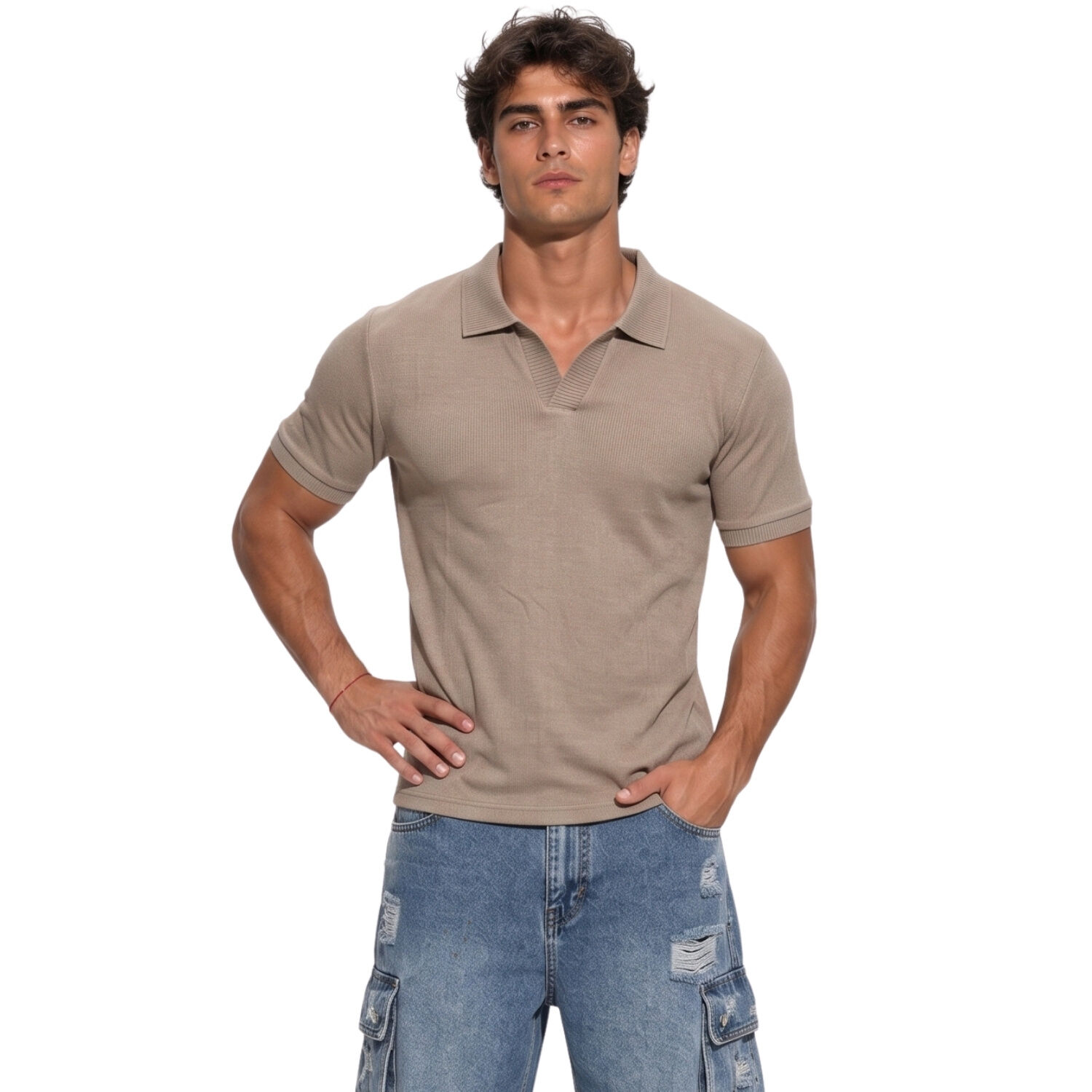 Polera Polo Tejida Hombre Nepal image number 0.0