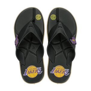 Sandalia Hombre Negro/azul Lakers Shot Nba Rider