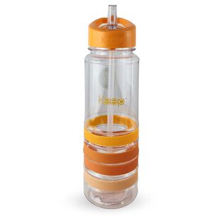 Botella Keep Bandas Colores 750ml Agua Bebidas Naranja