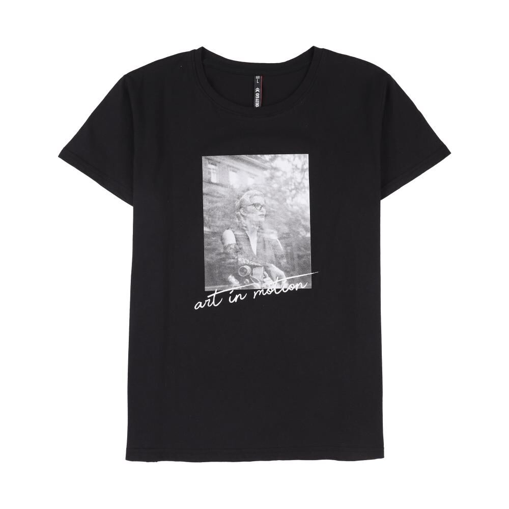 Polera Estampada Manga Corta Cuello Redondo Mujer Rolly Go image number 0.0