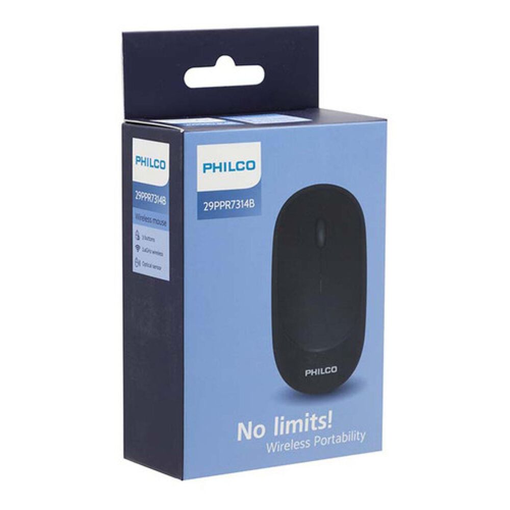 Mouse Inalambrico Usb Silencioso 3 Botones Negro image number 3.0