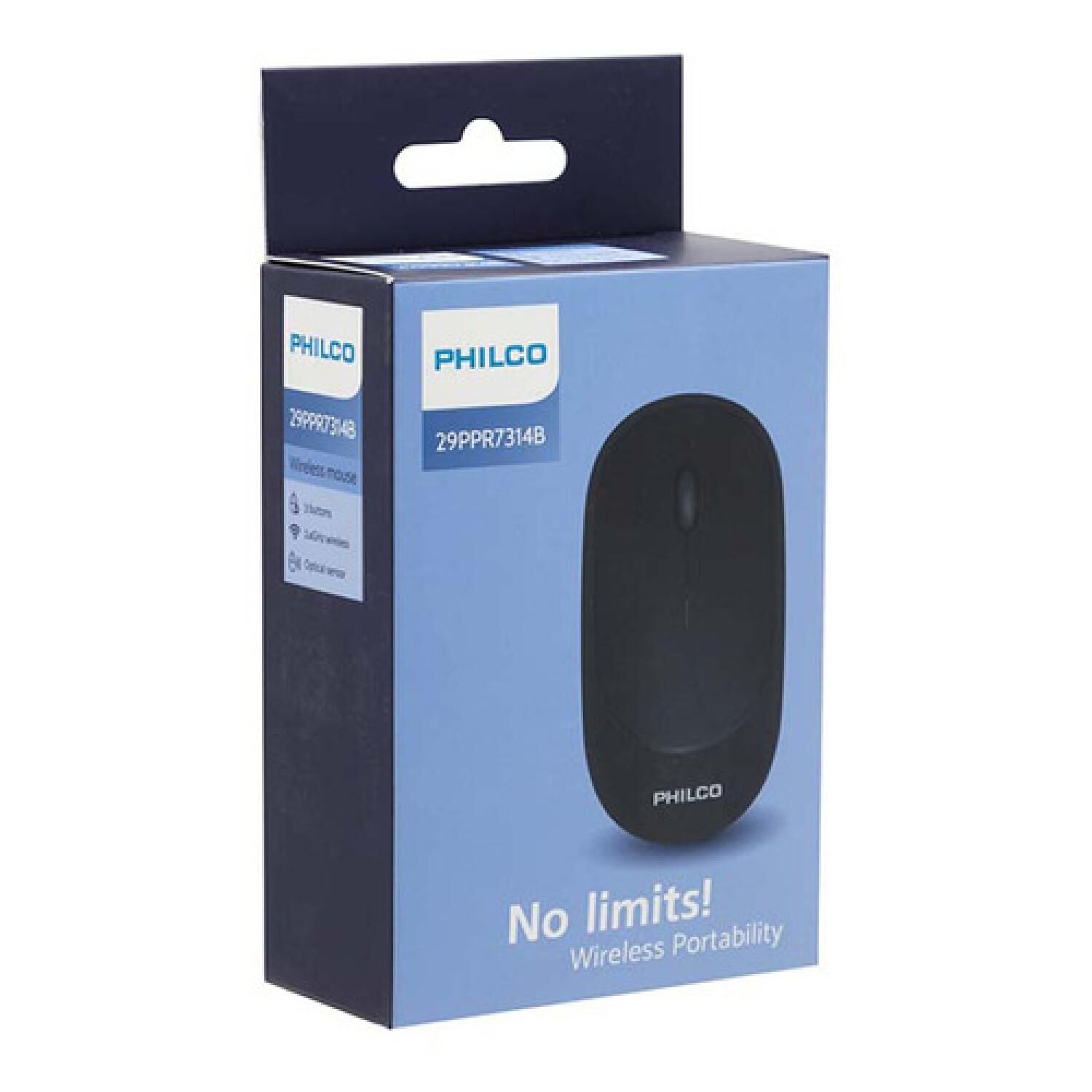 Mouse Inalambrico Usb Silencioso 3 Botones Negro image number 3.0
