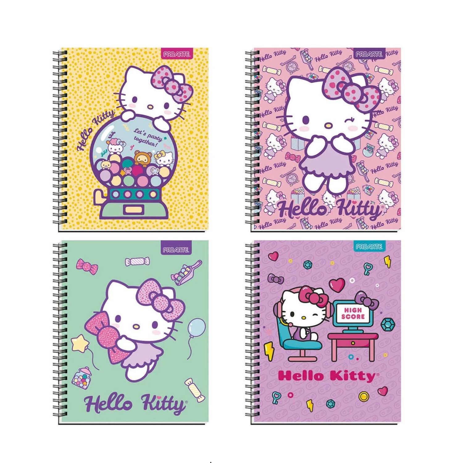 Pack De 10 Cuadernos Universitarios Hello Kitty Variado 100 Hojas image number 7.0
