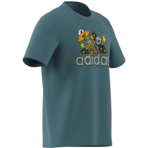 Polera Deportiva Manga Corta Hombre Estampado Adidas