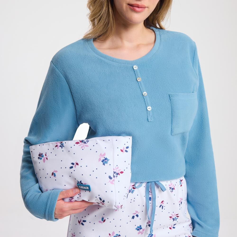 Pijama Manga Larga Mujer Lesage image number 4.0