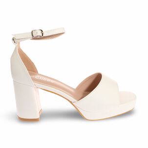 Sandalia Taco Blanco V&iacute;a Franca Art. 5kd82white