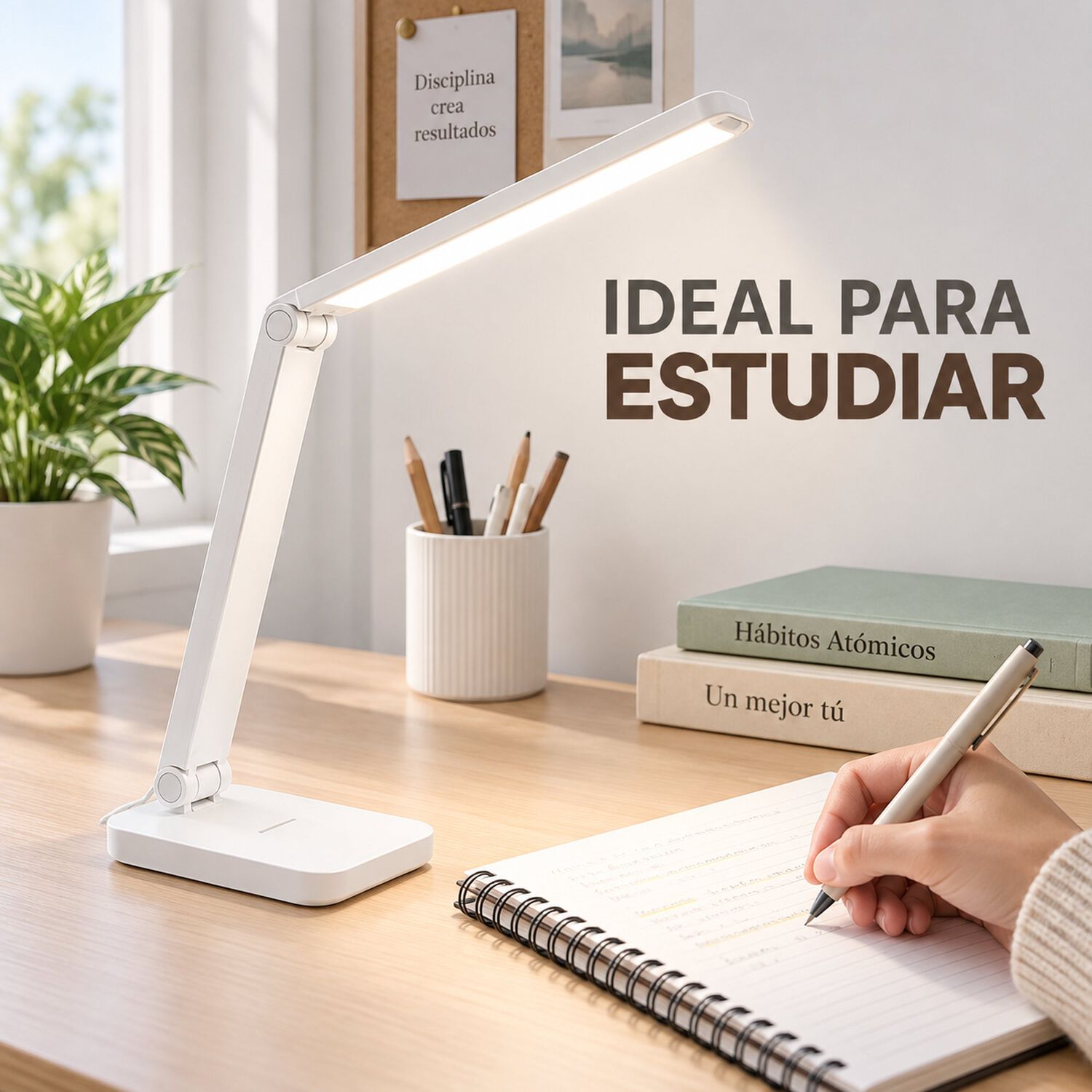 L&aacute;mpara Led De Escritorio Plegable Recargable Usb image number 3.0