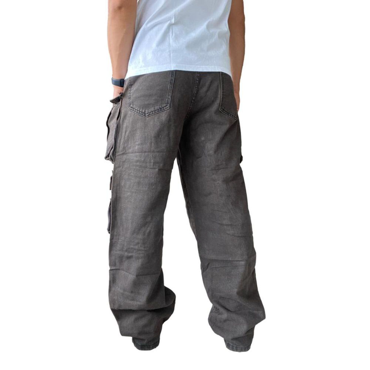 Jeans Di&aacute;bolo Cargo Ancho Wide Leg Hombre image number 26.0