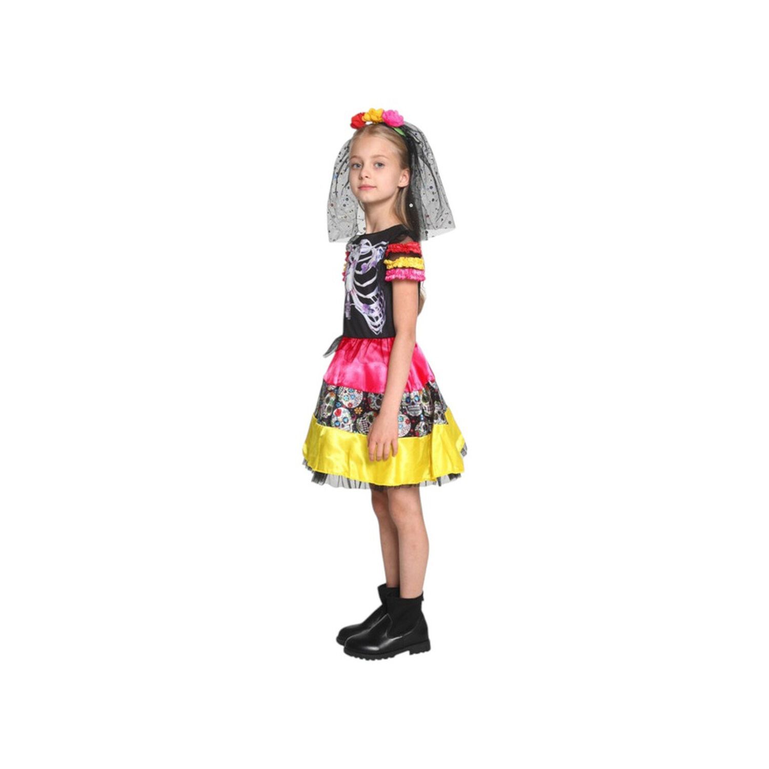 Disfraz Infantil Catrina Esqueleto image number 0.0