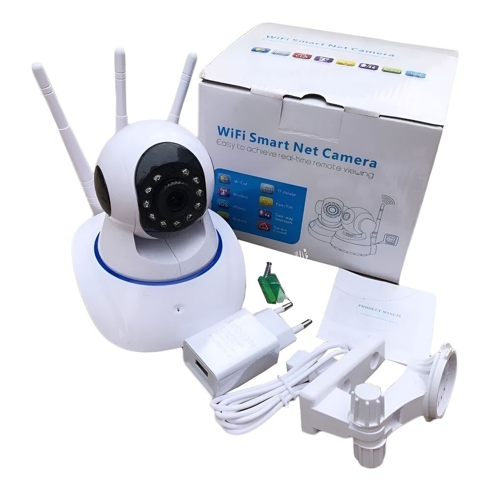 Cámara Ip 360 Hd Wifi Detección Movimiento Visión Nocturna image number 0.0