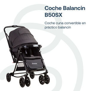Coche Cuna Balancin Sx Negro Melange Bebesit