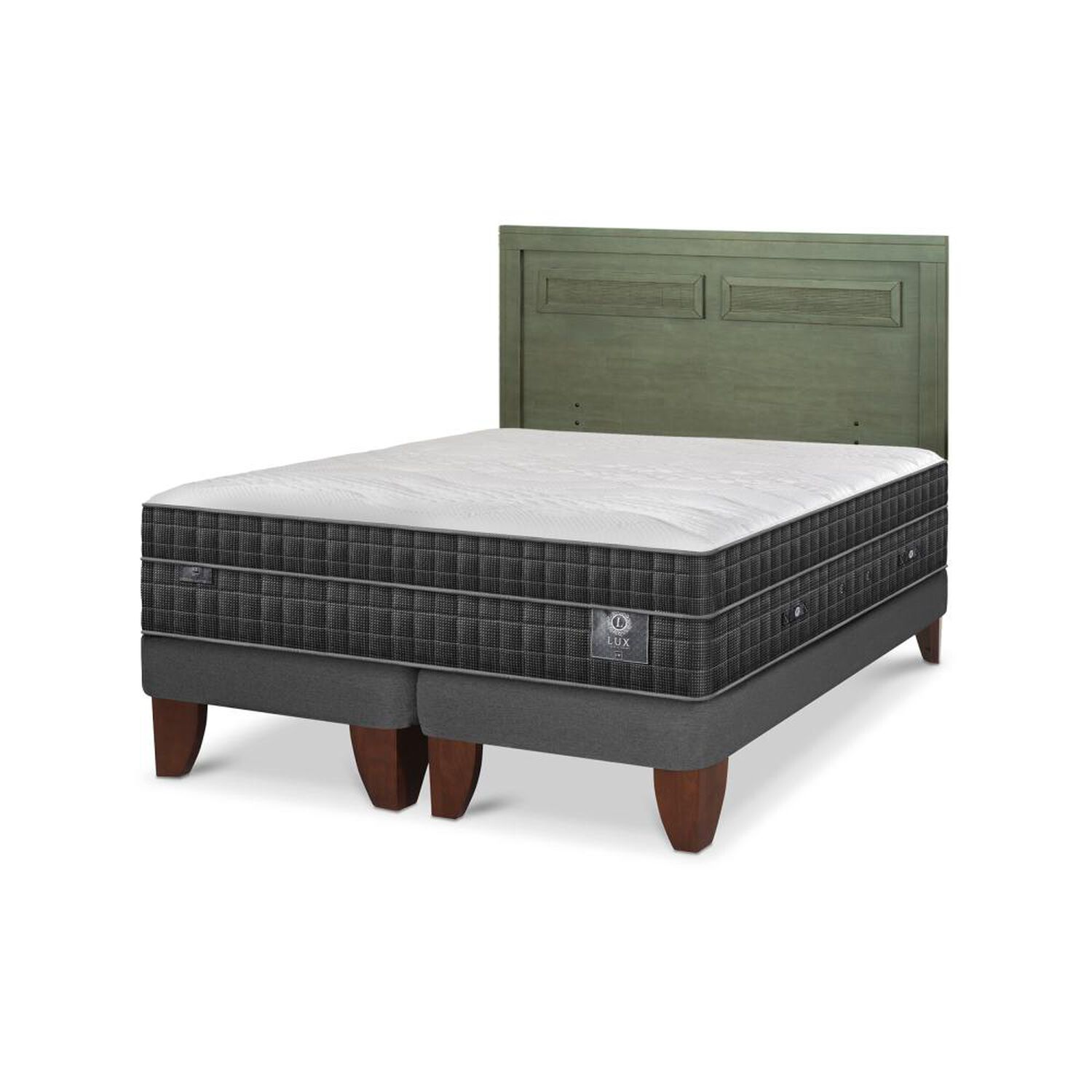 Cama Europea Cic Lux / King / Base Dividida + Respaldo image number 5.0