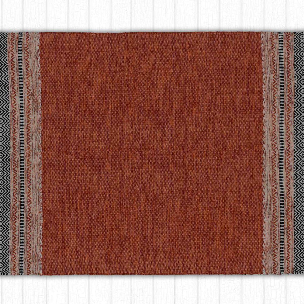 Alfombra Kilim Pequeña Naranja image number 0.0