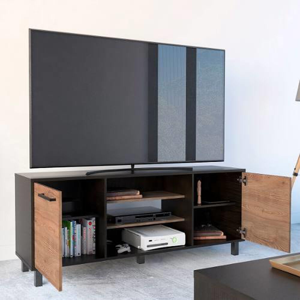 Rack Tv 65 Wengue/miel 61cm X 155cm X 39cm - Tuhome image number 3.0
