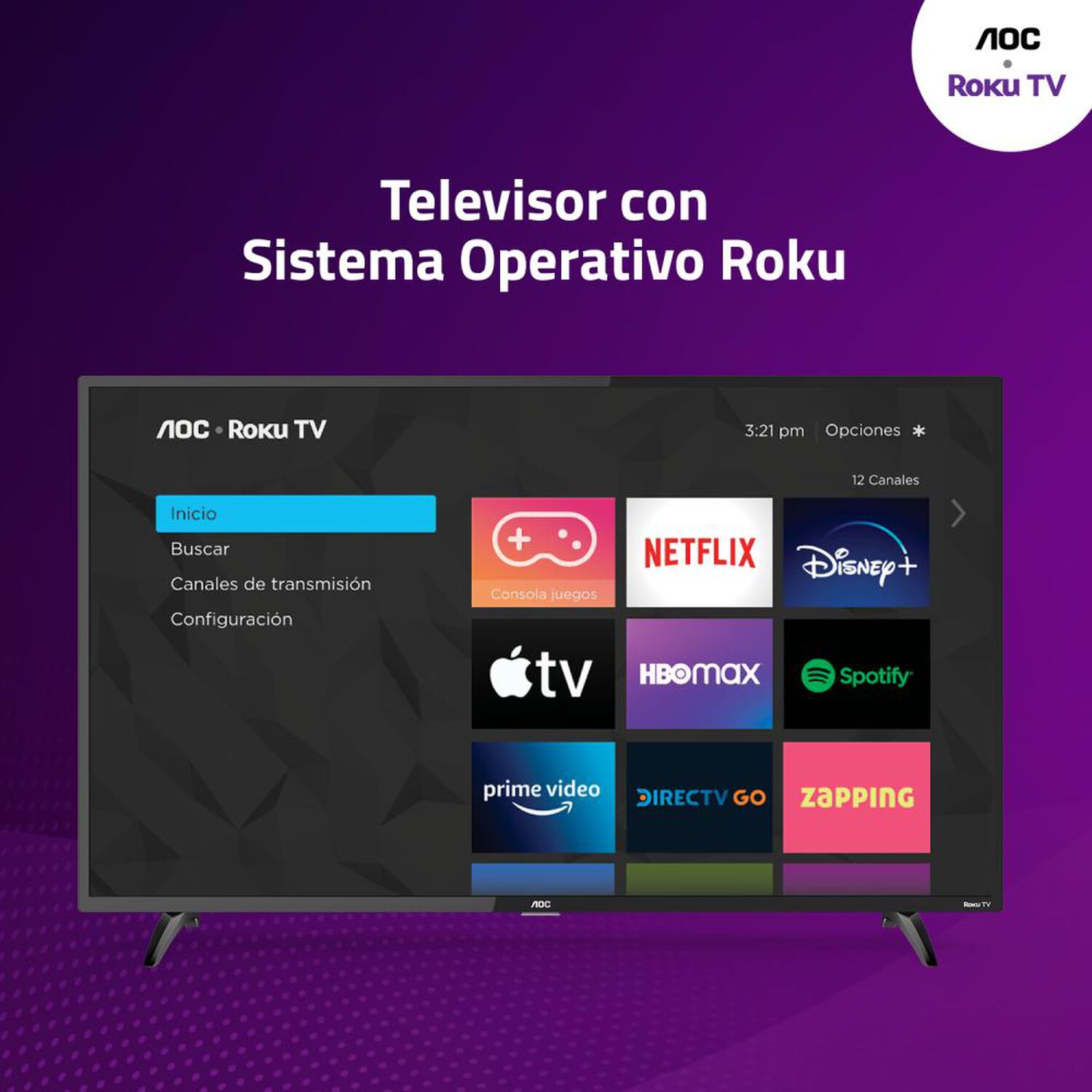 Led 39" AOC 39S5195 / HD / Smart TV image number 7.0