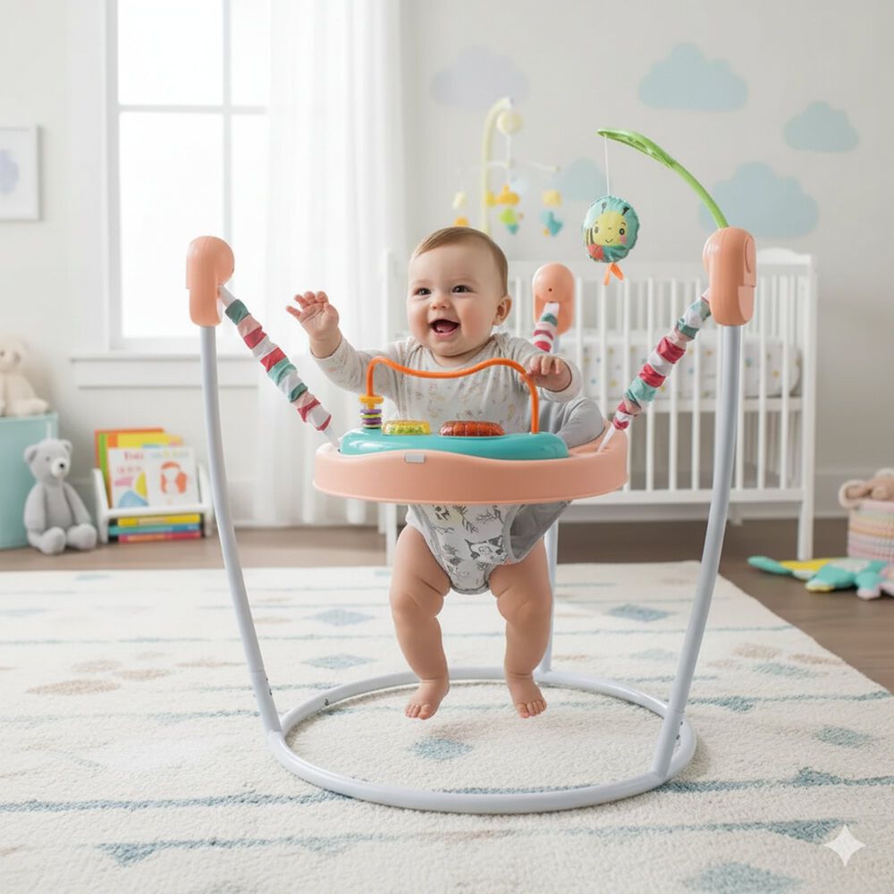 Centro De Actividad Saltarin Con Musica Jump & Play Rosa image number 1.0