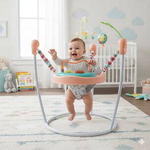 Centro De Actividad Saltarin Con Musica Jump & Play Rosa