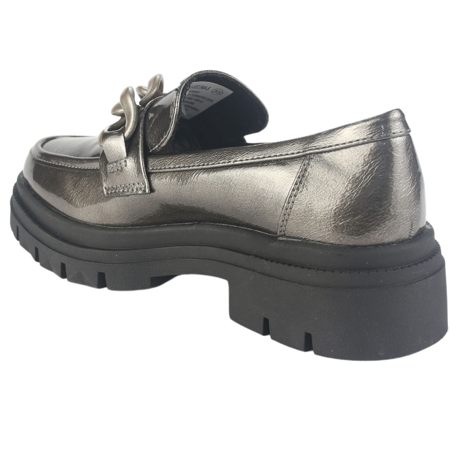 Mocasin Chalada Mujer Selina-5 Plateado Casual image number 3.0