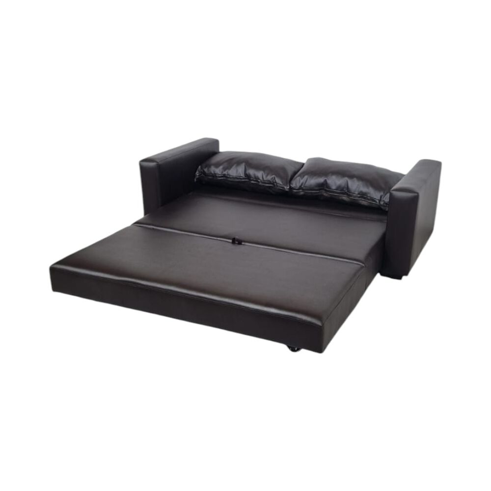 Sofa Cama Multifuncional Ecocuero Chocolate image number 3.0